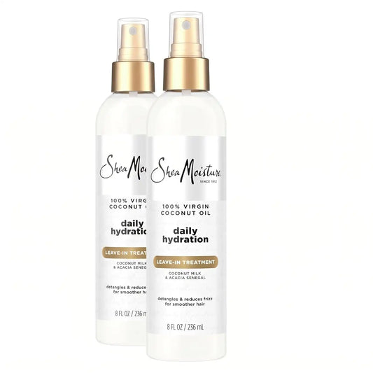 SheaMoisture 100 Percent Virgin Coconut Oil Leave-In Treatment, 8 Ounce, (Pack of 2)