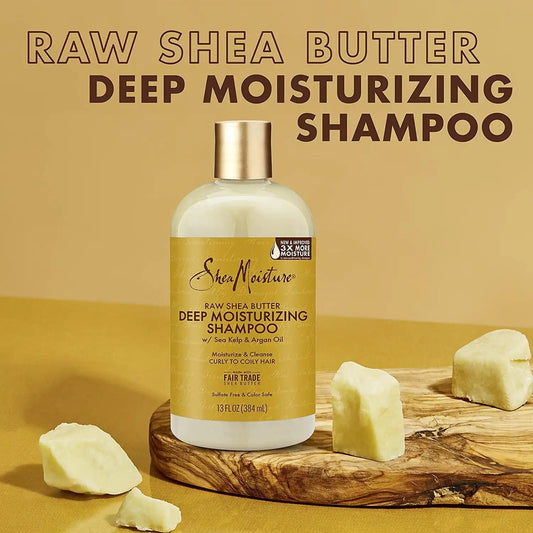 Shea Moisture Raw Shea Shampoo 13 Ounce (384ml) (2 Pack)