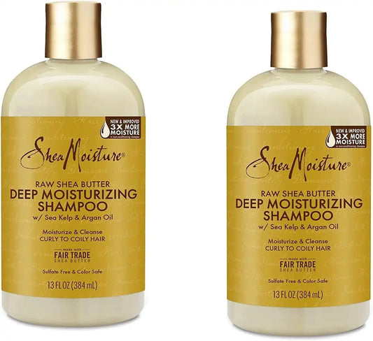 Shea Moisture Raw Shea Shampoo 13 Ounce (384ml) (2 Pack)