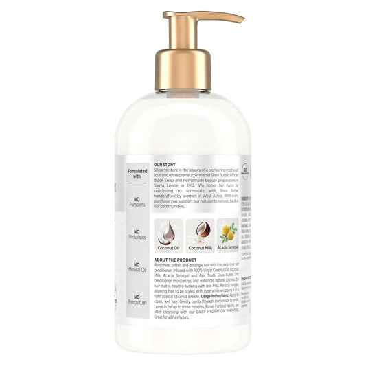 Shea Moisture Daily Hydrating Conditioner Coconut Oil, 13 Fl Oz (Pack of 4)