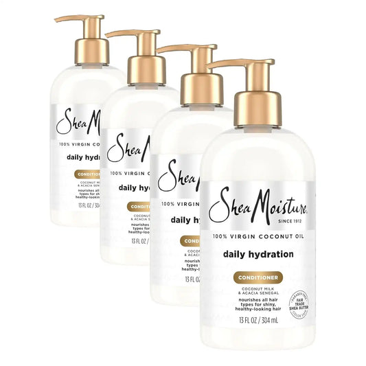 Shea Moisture Daily Hydrating Conditioner Coconut Oil, 13 Fl Oz (Pack of 4)
