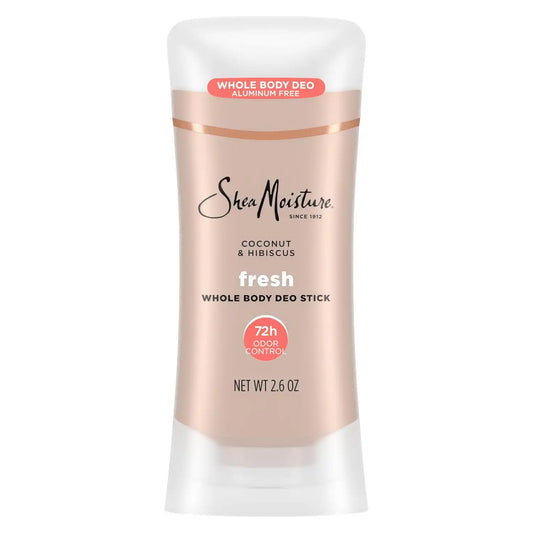 SheaMoisture Whole Body Deodorant Stick 72h Odor Control Fresh Aluminum Free 2.6 oz