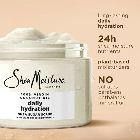 SheaMoisture Shea Sugar Body Scrub Virgin Coconut Oil, 12 Ounce (Pack of 12)