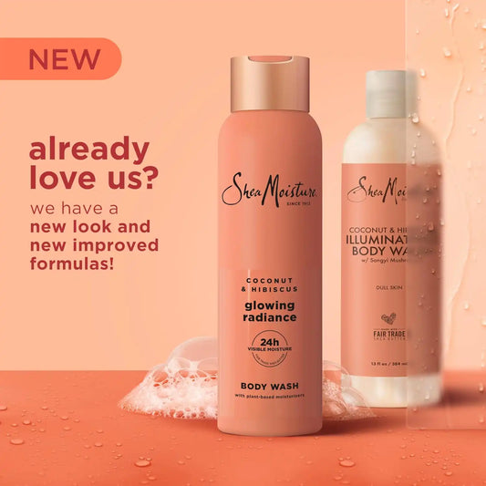 Shea Moisture Coconut Hibiscus Body Wash Glowing Radiance Glowing 18 oz