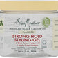 SheaMoisture Strong Hold Styling Gel+Flaxseed Jamaican Black Castor Oil Gives Controlled Style,Infused With Castor Seed Oil,SheaButter & Indulgent Scent ParabenFree AntiFrizz Hair Gel 15oz (Pack of 2)