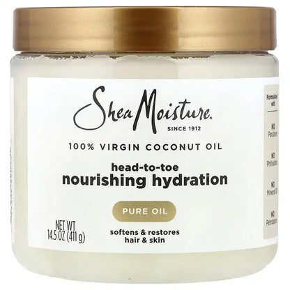 SheaMoisture 100% Virgin Coconut Oil for Hair, Body, Skin Moisture 14.5oz