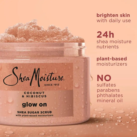 SheaMoisture Shea Sugar Body Scrub Coconut Hibiscus 12 Ounce (Pack of 12)