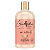 Shea Moisture Shampoo Curl and Shine for Curly Hair Coconut and Hibiscus Paraben Free Shampoo 13 oz