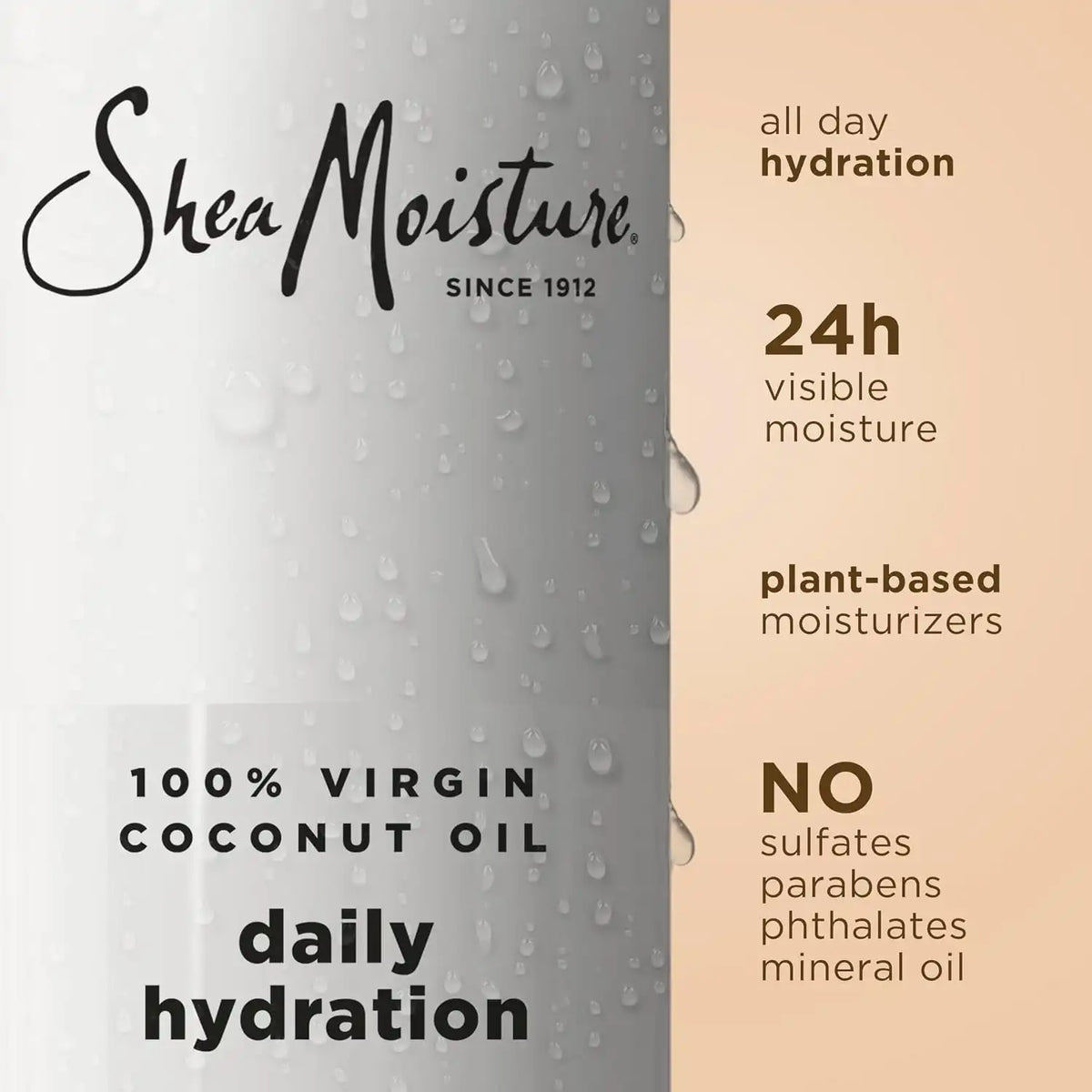 Shea Moisture Virgin Coconut Oil Body Wash Nourish and Replenish Skin, 18 Fl Oz (Pack of 4)