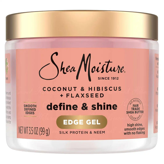 Shea Moisture Coconut & Hibiscus Define & Shine Edge Gel, 3.5 Ounce (Pack of 12)