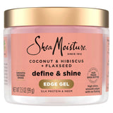 Shea Moisture Coconut & Hibiscus Define & Shine Edge Gel, 3.5 Ounce (Pack of 12)
