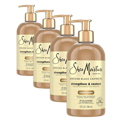 Shea Moisture Jamaican Black Castor Oil Conditioner, 13 Fl Oz (Pack of 4)