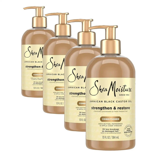Shea Moisture Jamaican Black Castor Oil Conditioner, 13 Fl Oz (Pack of 4)