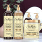SheaMoisture Jamaican Black Castor Oil Strengthen & Restore Hair Repair Shampoo, Conditioner + Leave-In Conditioner, Family-Size Bundle