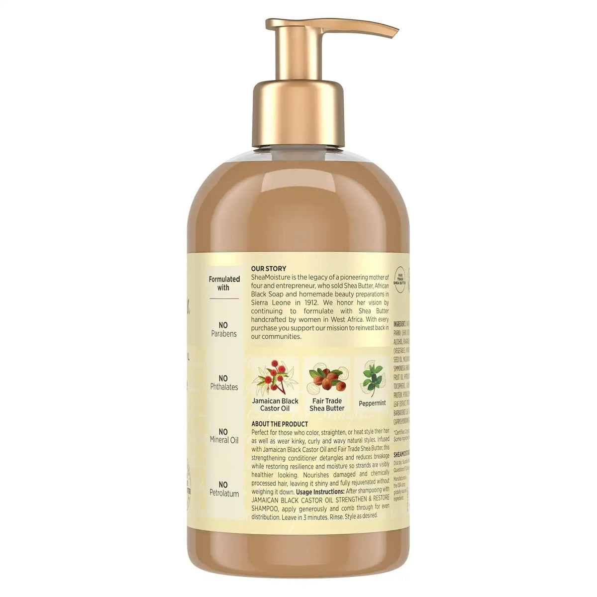 Shea Moisture Jamaican Black Castor Oil Conditioner, 13 Fl Oz (Pack of 4)