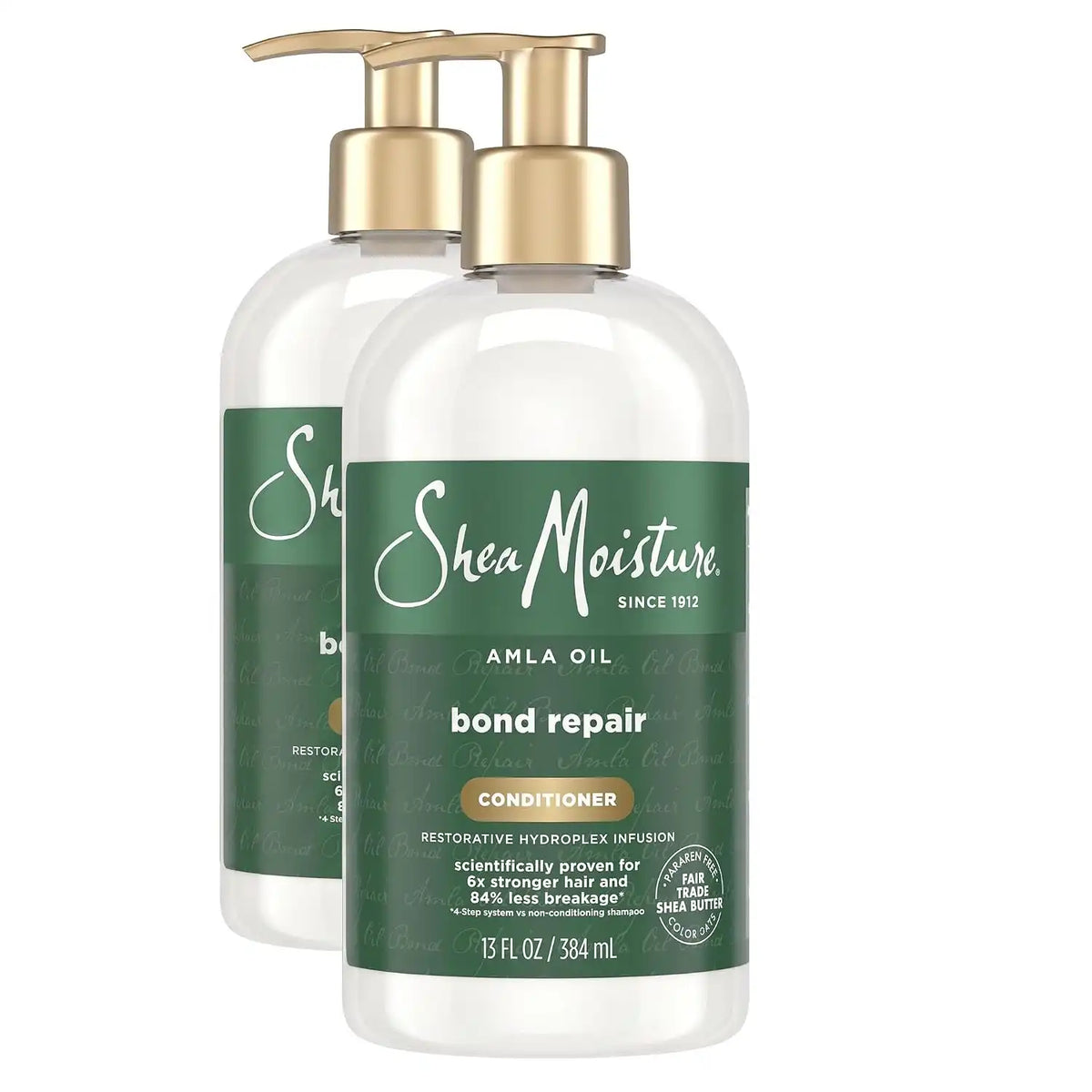 SheaMoisture Bond Repair Conditioner Amla Oil Strengthens And Repairs Hair Bonds With Hydroplex Technology And Amla Oil For Less Breakage With Restorative HydroPlex Infusion 13 FlOz,(Pack of 2)