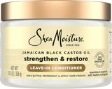Shea Moisture Jamaican Black Castor Oil Strengthen & Grow Leave-In Conditioner, 11.5 Fl Oz (Pack of 12)