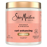 Shea Moisture Curl Enhancing Smoothie Hair Cream for Thick, Curly Hair Coconut and Hibiscus Sulfate Free and Paraben Free Curl Cream 20 oz