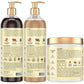 SheaMoisture Jamaican Black Castor Oil Strengthen & Restore Hair Repair Shampoo, Conditioner + Leave-In Conditioner, Family-Size Bundle